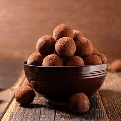 chocolate balls or chocolate bon bon