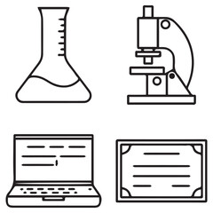 education icon vector set 