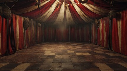 Spooky Circus Tent Interior