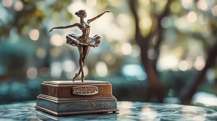 Ballerina Figurine on Music Box.