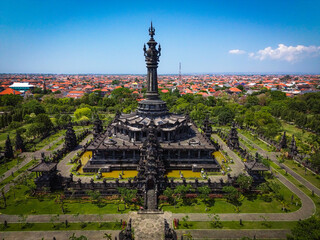 Obraz premium aerial view of Bajra Sandhi Monument, Denpasar, bali, Indonesia