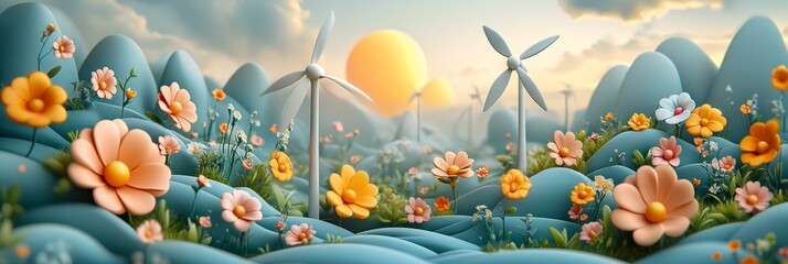 Utopian Environment Illustration