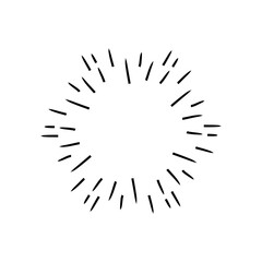 Fireworks flat black and white editable line vector icon to celebrate event. 