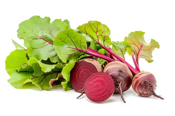 Beetroot isolated on white background. With clipping path and full depth of field