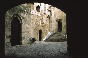 Narbonne, France: historic buildings near the medieval cathedral