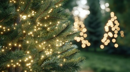 The Christmas Tree with Lights