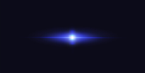 bright flash of light on a black background
