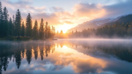 Fototapeta premium Sunrise Reflections