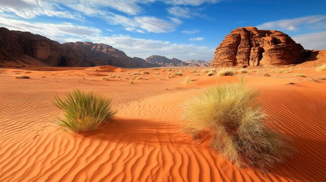Wadi Rum Desert Landscape