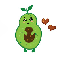 vitamin, food, cartoon, green, avocado, fruit, healthy, print, vegan, health, organic, diet, vegetarian, design, vegetable, cut, poster, tasty, background, nutrition, half, sweet, fresh, illustration,