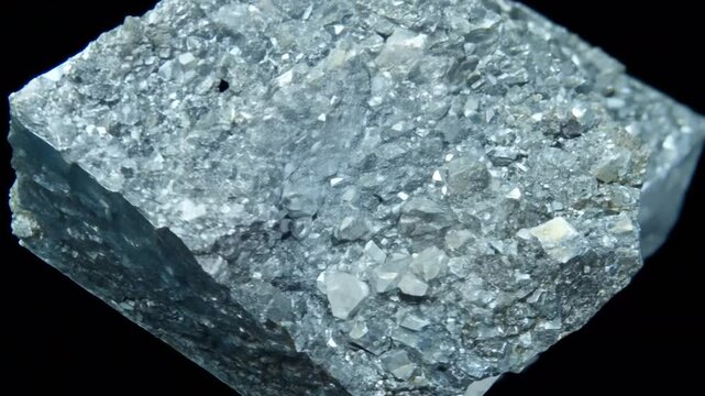pile of mined nickel,  zoom in. 4K

