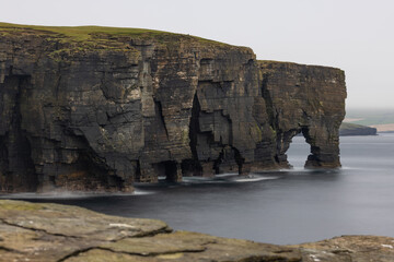 Hole of the Horses Sea Arch, Rousay, Orkney, Scotland