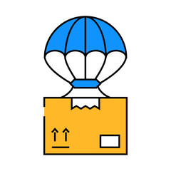 dropshipping line icon vector. dropshipping sign. isolated symbol illustration