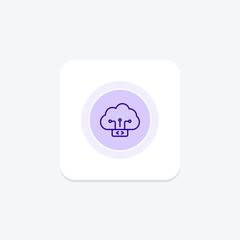 Fototapeta premium AI Deployment color circle icon , vector, pixel perfect, illustrator file
