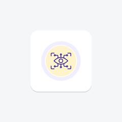 Eyetap color circle icon , vector, pixel perfect, illustrator file