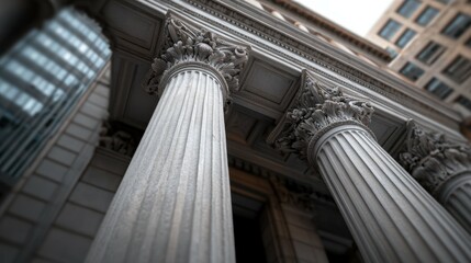 Ornate architectural columns and details