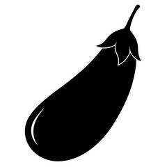 Eggplant Silhouette vector illustration