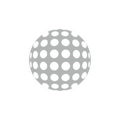 Golf ball icon logo design template isolated illustration