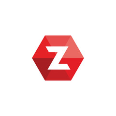 Letter Z Hexagon Logo design vector template
