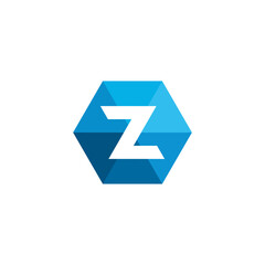 Letter Z Hexagon Logo design vector template