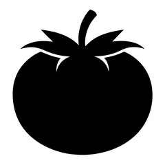 Tomato Silhouette vector illustration