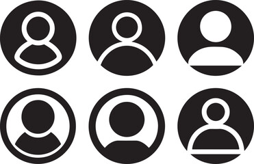 User Account Vector Icon Set.