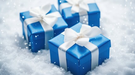 The Blue Gift Boxes Arrangement