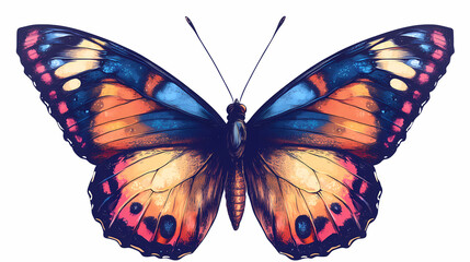 Obraz premium Butterfly collection,Butterfly Vector Silhouettes. Decorative Insect Collection.