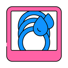 durability strong label product caution line icon vector. durability strong label product caution sign. isolated symbol illustration