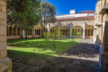 Naklejka premium courtyard of the cathedral, Santander, Cantabria, Spain, September 2024