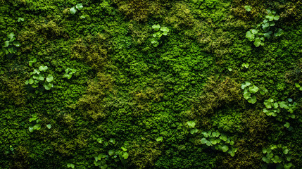 Green moss background texture wallpaper.