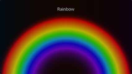 Rainbow. Rain drops on a clear background. Rain and clouds on a clear background. Rain, hail and rain.
