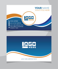 Creative business card design template minimal design