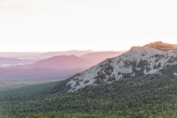 sunrise in the mountains