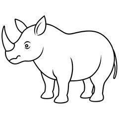 illustration of a rhinoceros