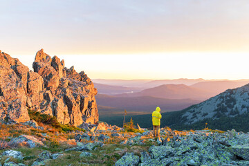 sunrise in the mountains