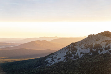 sunrise in the mountains