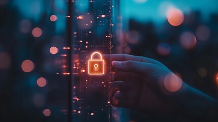 Cybersecurity: Hand-Held Digital Padlock with Verified Identity Credentials for Data Protection and Business Privacy Against Cyber Attacks