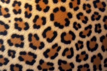 Leopard print pattern in golden and black tones for fashion and interior design