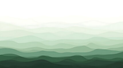 A tranquil journey through the lush gradients of green evoking a serene forest atmosphere background