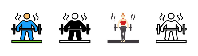 Set of Workout Icon