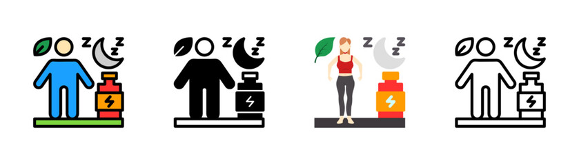 Set of Recovery Icon