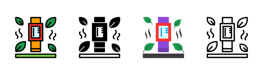 Set of Fitness Tracker Icon