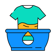 natural dyes sustainable fashion line icon vector. natural dyes sustainable fashion sign. isolated symbol illustration