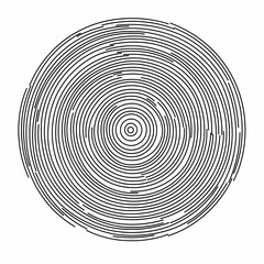 Fototapeta premium A circular pattern of concentric lines creating a hypnotic visual effect.