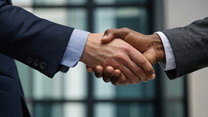 Handshake between two businessmen