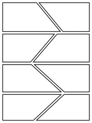 Comic or Manga background, pop art backdrops in frames and panel for mangaka or comic artists