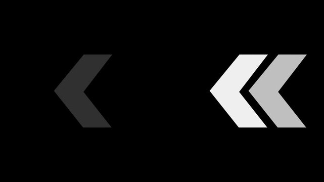 arrow loop animation. Animated arrows for the overlay video layerdirectional arrow loop, direction arrow line loop animation. blinking arrow navigation