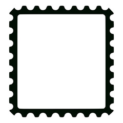 blank postage stamp vintage retro postmail vector illustration template