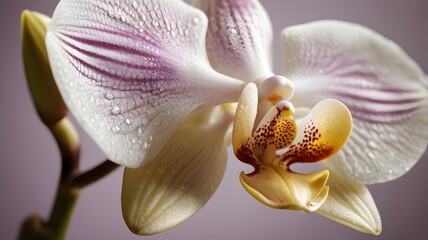  orchid flower with soft background lighting.